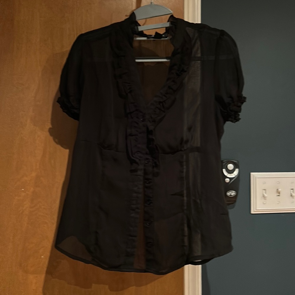 Black sheer top